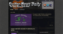 Desktop Screenshot of guitarnewsdaily.com