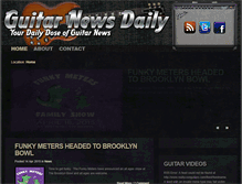 Tablet Screenshot of guitarnewsdaily.com